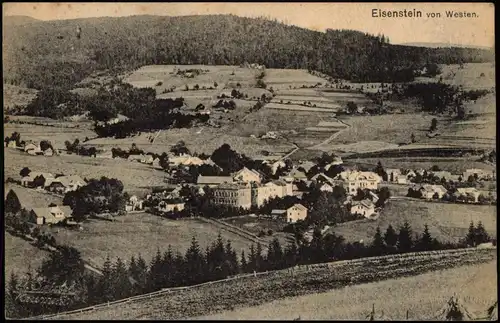 Markt Eisenstein Železná Ruda Panorama-Ansicht von Westen 1920/1919