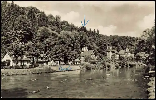 Ansichtskarte Treseburg Partie An der Bode 1966