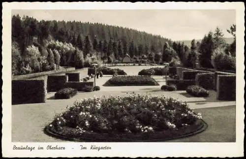 Ansichtskarte Braunlage Kurgarten, Kur-Anlagen 1955