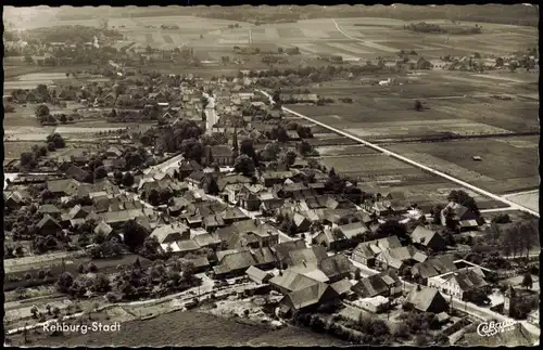 Ansichtskarte Rehburg-Loccum Luftaufnahme Luftbild 1962