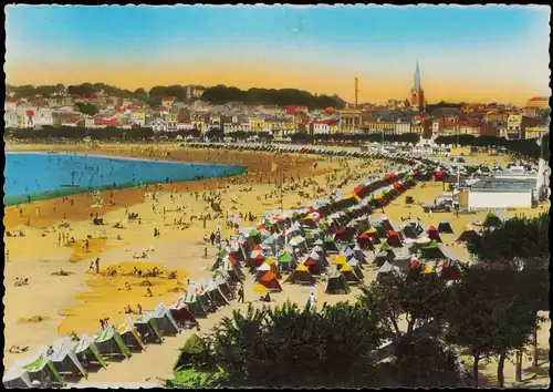 CPA Royan Vue Générale La Plage, Strand, Beach 1960