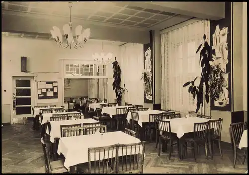 Ansichtskarte Bad Wilsnack Puschkin-Kurhaus Speiseraum 1965