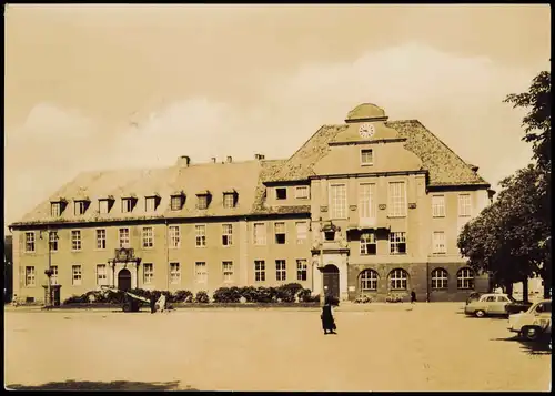 Ansichtskarte Weißwasser/Oberlausitz Rathaus 1964