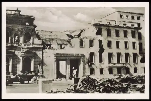 Berlin Die Reichskanzlei vor und nach der Zerstörung 1937|1945 Fotos