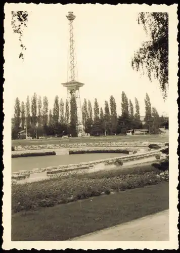 Foto Charlottenburg-Berlin Sommergarten und Funkturm 1950 Foto