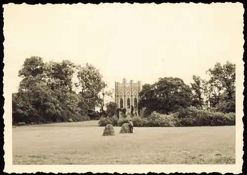 Foto Wannsee-Berlin Heu machen auf der Pfaueninsel 1950 Foto