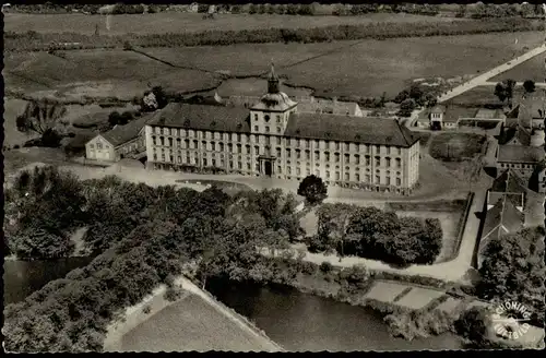 Ansichtskarte Schleswig (Sleswig/Slesvig) Schloss Gottorp Luftaufnahme 1960