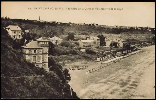 CPA .Frankreich SAINT-CAST (C. du N.) Villas de la Garde 1925