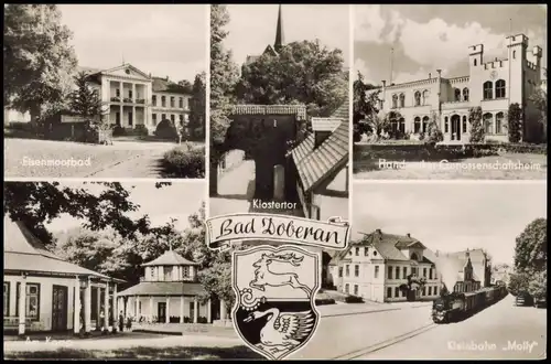 Bad Doberan Mehrbild-AK mit Klostertor, Kleinbahn Molly uvm. 1961