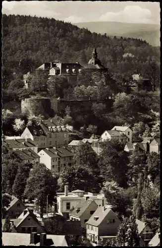 Ansichtskarte Siegen Panorama-Ansicht Blick zum oberen Schloß 1957