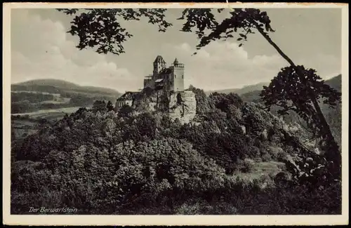 Ansichtskarte Erlenbach bei Dahn Burg Berwartstein Gesamtansicht 1930