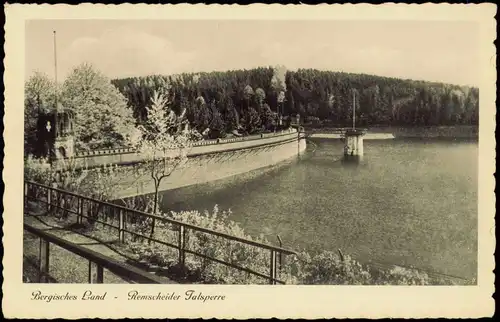 Ansichtskarte Remscheid Eschbachtalsperre Remscheider Talsperre 1940