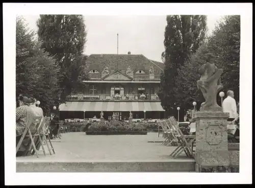 Kladow-Berlin Schloss Brüningslinden, Terrasse 1955 (abgerissen) Privatfoto