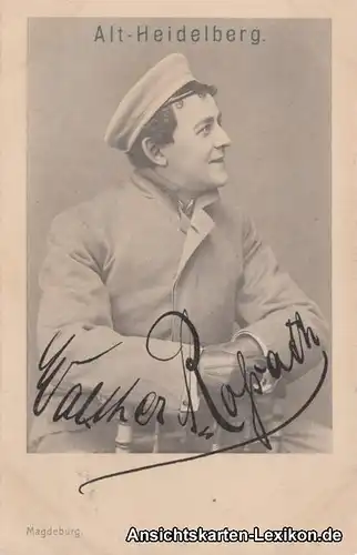 Ansichtskarte  Alt-Heidelberg: Künstler (Autogramm) 1916 