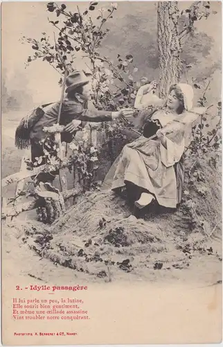 Ansichtskarte  Idylle passagève 1910