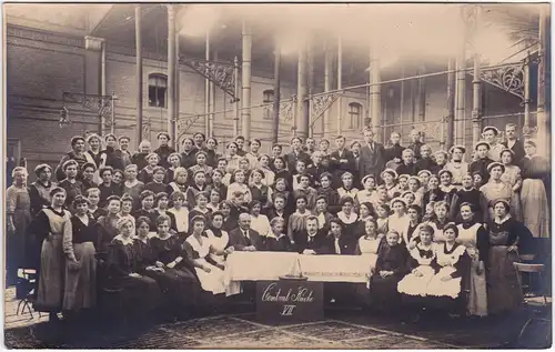 Ansichtskarte  Central Küche VII - Gruppenfoto 1913 