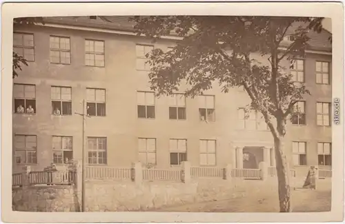 Ansichtskarte  Schule - Privatfotokarte 1919