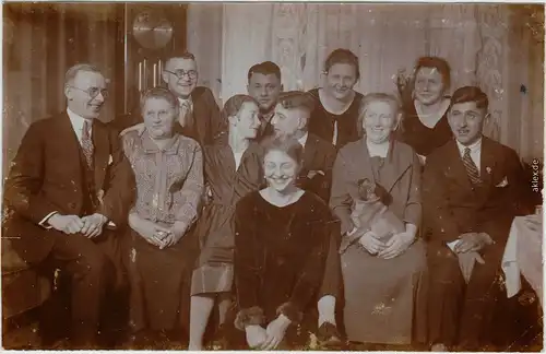 Ansichtskarte  Ernas 22. Geburtstag in Kamenz 1927 Privatfoto 