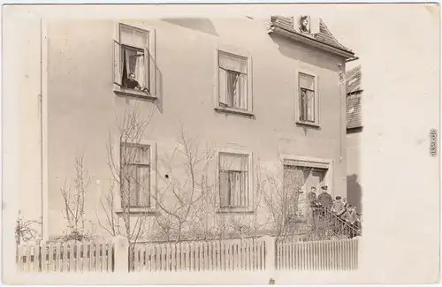  Hausfassaden Privataufnahmen mit Menschen - Soldat 1916 Privatfoto 