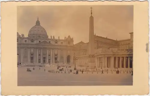 Vatikanstadt Rom Petersplatz / Piazza San Pietro 1932 Privatfoto 