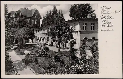 Ansichtskarte Tabarz/Thüringer Wald Familien-Hotel Villa Elsa 1940