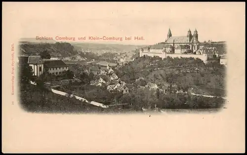 Ansichtskarte Schwäbisch Hall Schloss Comburg 1909