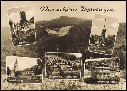 .Thüringen  Steigermühle Finsterbergen Friedrichroda Schweizerhaus Tabarz 1966