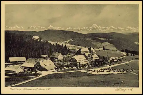 Ansichtskarte Titisee-Neustadt Feldberg und Feldbergerhof 1934