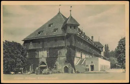 Ansichtskarte Konstanz Konzilgebäude, Autos 1928