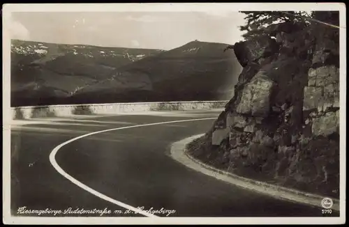 Postcard Schreiberhau Szklarska Poręba Sudetenstraße 1937
