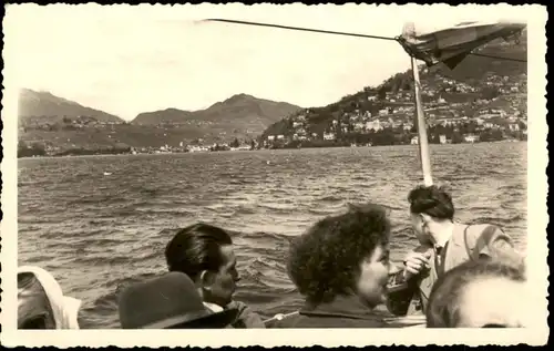 Albogasio Luganersee Lago di Lugano Dampfer - Sankt Salvator 1956 Privatfoto