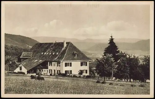 Ansichtskarte Kandern (LK Lörrach) Jugendherberge Platzhof 1936