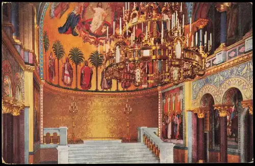 Ansichtskarte Schwangau Schloss Neuschwanstein Thronsaal Innenansicht 1920