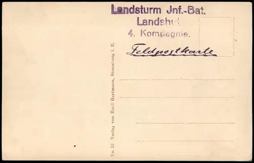 CPA Straßburg Strasbourg Partie an der Höhere Töchterschule 1915