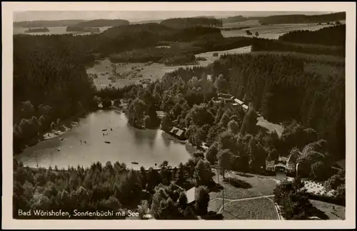 Luftbild Ansichtskarte Bad Wörishofen Sonnenbüchl mit See 1940