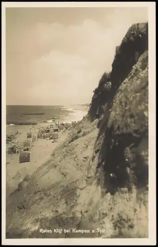 Ansichtskarte Kampen (Sylt) Rotes Kliff bei Kampen a. Sylt 1940