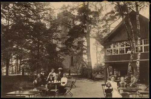 Ansichtskarte Dürrröhrsdorf-Dittersbach Aussichtssturm und Restaurant 1912