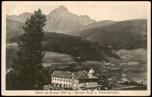 Ansichtskarte Matrei am Brenner Blick auf die Stadt 1922