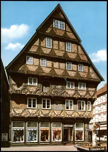 Ansichtskarte Celle Höppner-Haus mit Strumpfwaren-Geschäft 1970