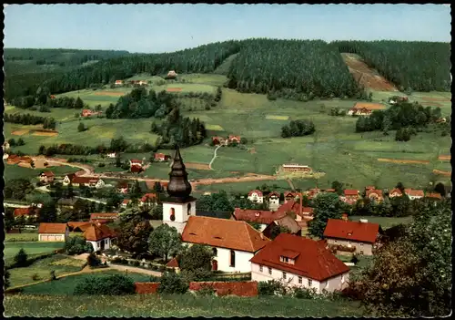 Ansichtskarte Warmensteinach Panorama-Ansicht 1970