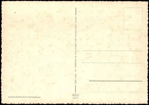 Ansichtskarte Warmensteinach Panorama-Ansicht 1970