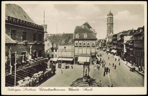 Ansichtskarte Göttingen Weenderstraße 1936