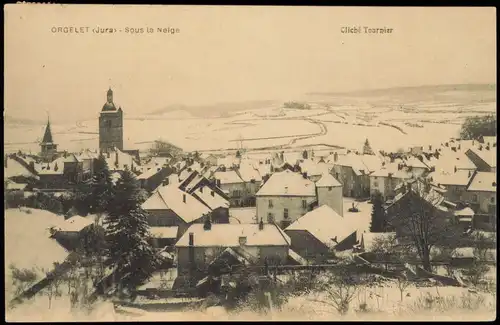 CPA Orgelet (Jura) Stadt im Winter 1909