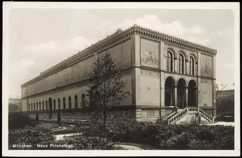 Ansichtskarte Maxvorstadt-München Neue Pinakothek, Fotokarte 1937