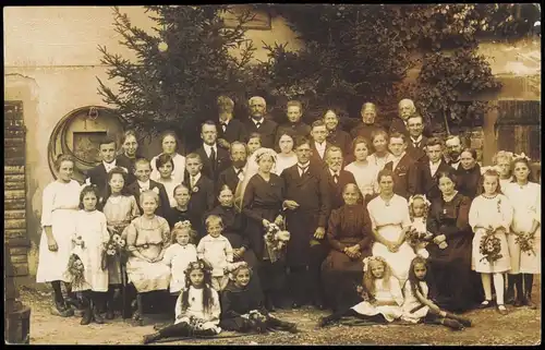 Ansichtskarte Schwäbisch Hall Hoschzeit - Gruppenbild 1924