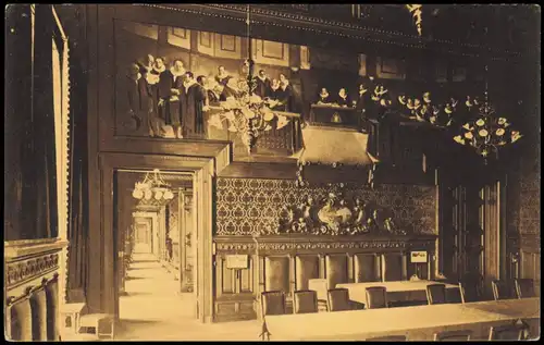 Ansichtskarte Hamburg Rathaus - Phönixsaal 1916