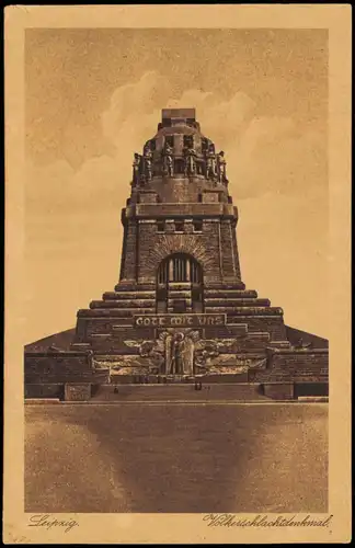 Ansichtskarte Leipzig Völkerschlacht-Denkmal 1925