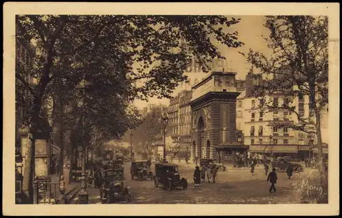 CPA Paris La Porte Saint-Martin sur les Grands Boulevards 1927