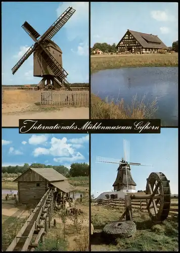 Gifhorn Internationales Mühlenmuseum Mühlen Mehrbildkarte 1975