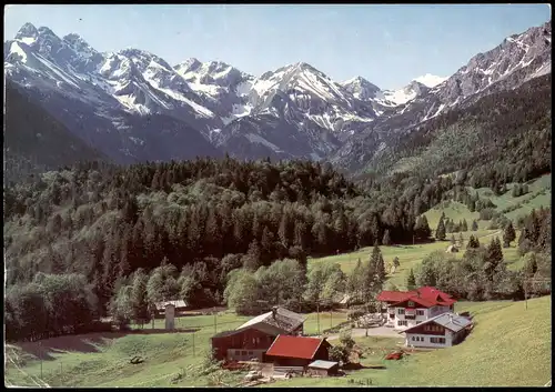 Schwand-Oberstdorf (Allgäu) Panorama Ansicht Blick zu den Bergen 1991